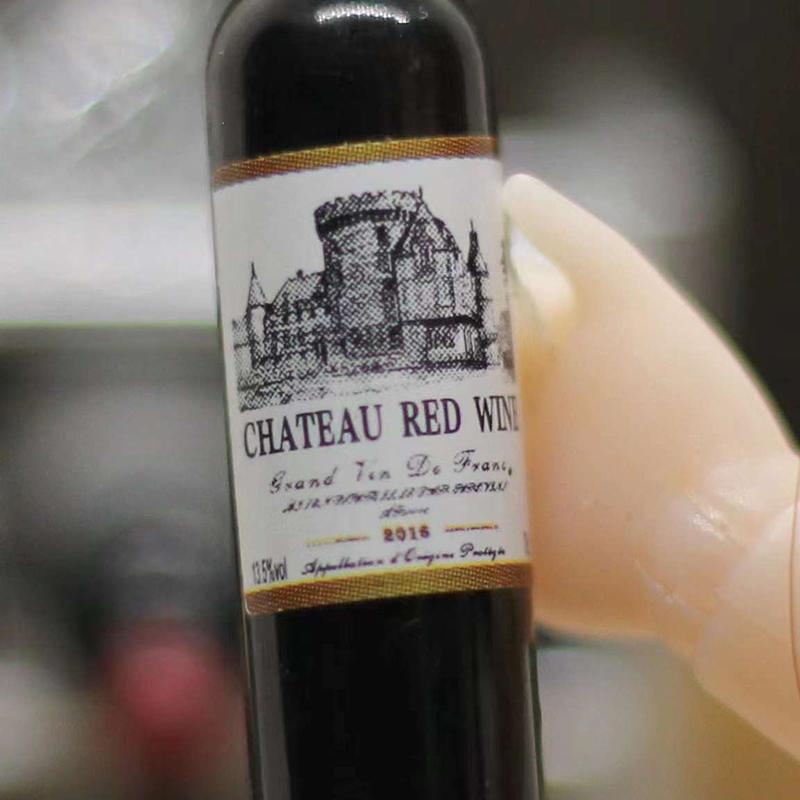 1Комплект 1:12 кукольных домиков, миниатюрная чашка для красного вина, коробка для вина, модель, домашний декор, игрушка