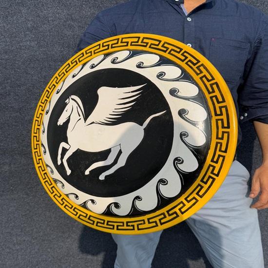 60.96cm Pegasus Authentic Shields Greek Hoplite Horse Battle Cosplay Shield Home Office Decor