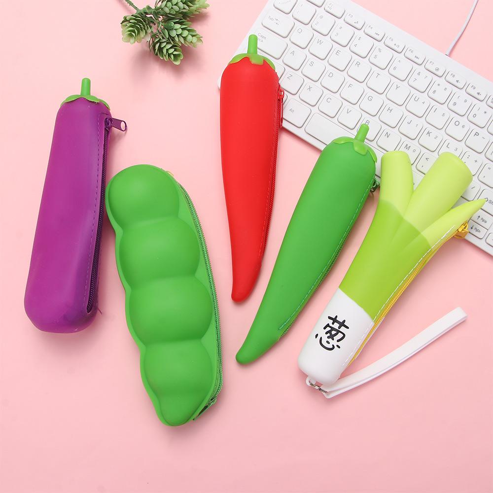 student cute capacity pencil bag pencil case stationery pag vegetables