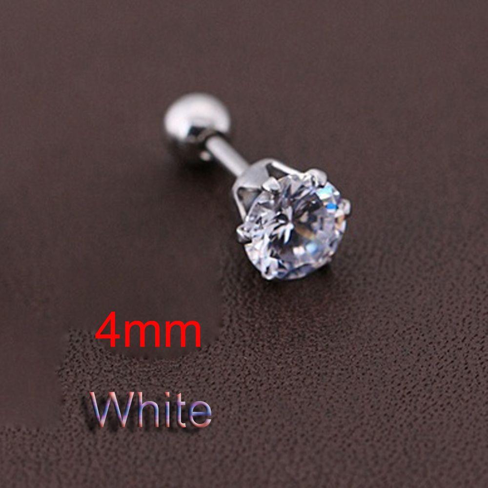 1 шт. Стильные серьги-гвоздики с четырьмя крапанами, женские, из титановой стали, с кубическим цирконием