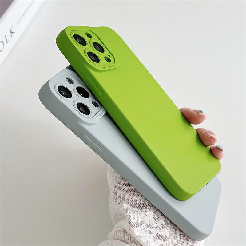 Красочный мягкий силиконовый чехол для iPhone 15 14 Pro Max 13 12 Mini 11 Pro Max 7 8 SE 2020, защитный чехол для камеры