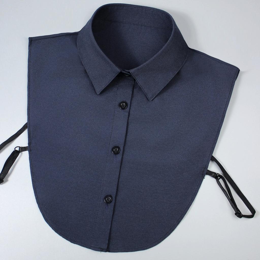 One Blend False Collar Made of Oxford Fabric, Comfortable and Breathable, Practical, Versatile for Ladies, Available In M