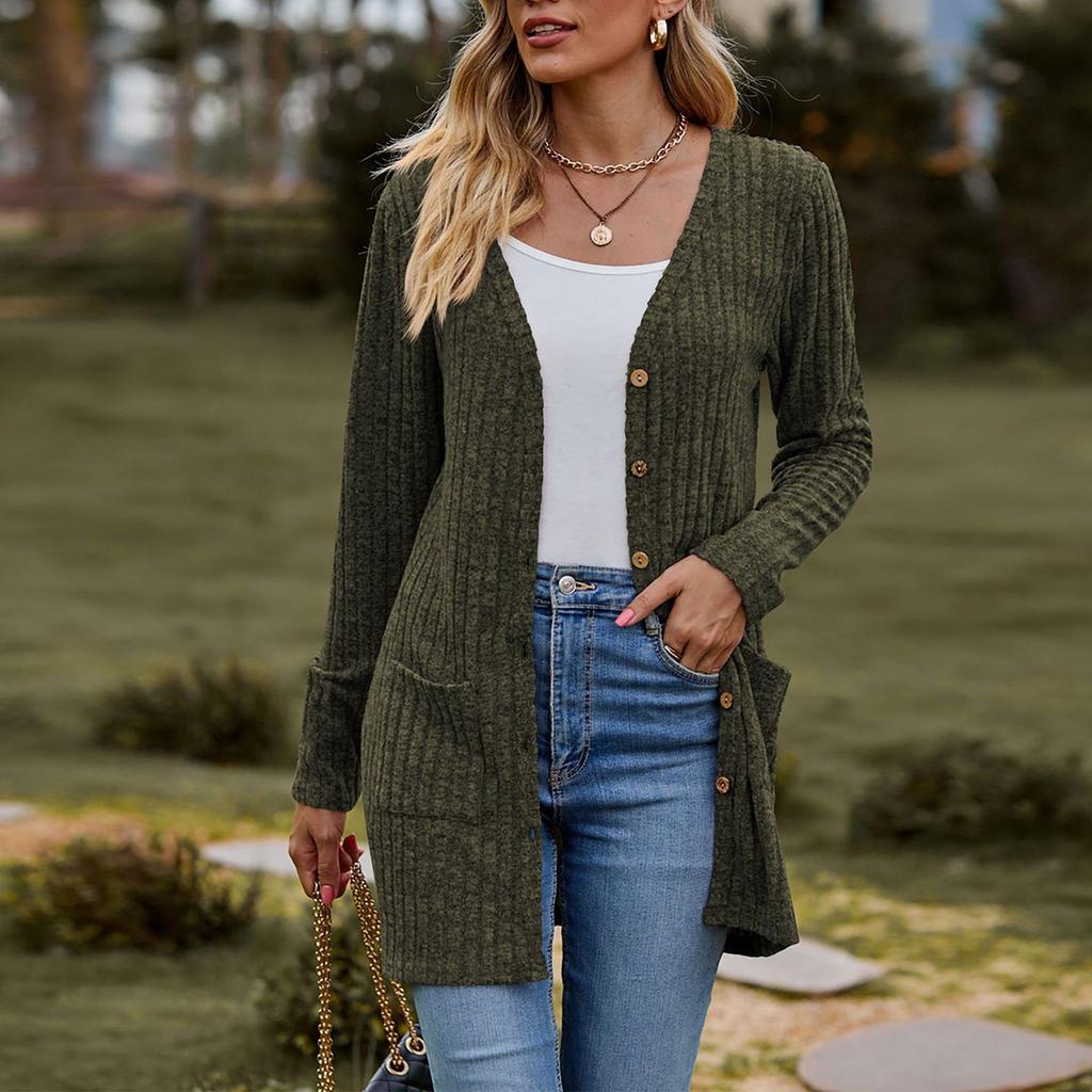 Женский женский кардиган с длинным рукавом, свитер, пальто, топ