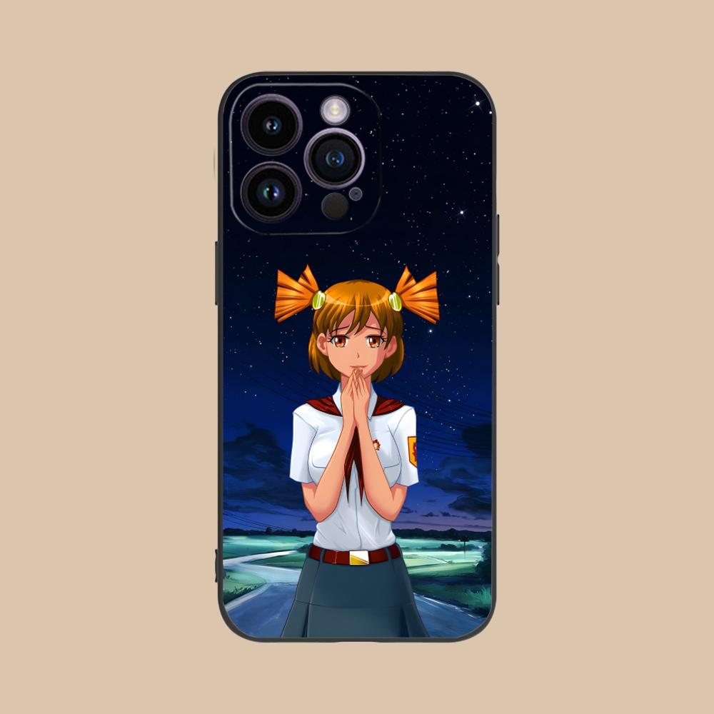 Вечное Лето Алиса Матовый Чехол для Мобильного Телефона для iPhone 17 16 15 14 13 12 11 X XR XS 8 7 Air Pro Max Plus Mini Чехол