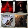 Классическая игра Assassins Creed Наволочка Мягкая Легко стираемая Наволочка Универсальная для Дивана Кровати Путешествий и Офиса