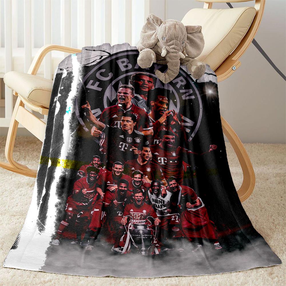 Bayern Munich Blanket Comfortable Suitable for Couch Sofa Seaside Four Seasons Universal Modern Ideal Gift For Birthday Valentine'S Day
