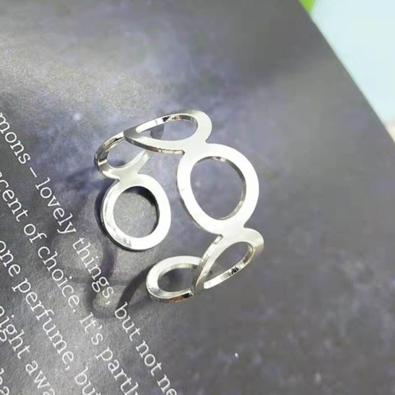 Ins античная родиевая цепочка в форме сердца с завитками геометрическая мужская манжета на костяшки пальцев открытая корейская мода женские украшения для вечеринок