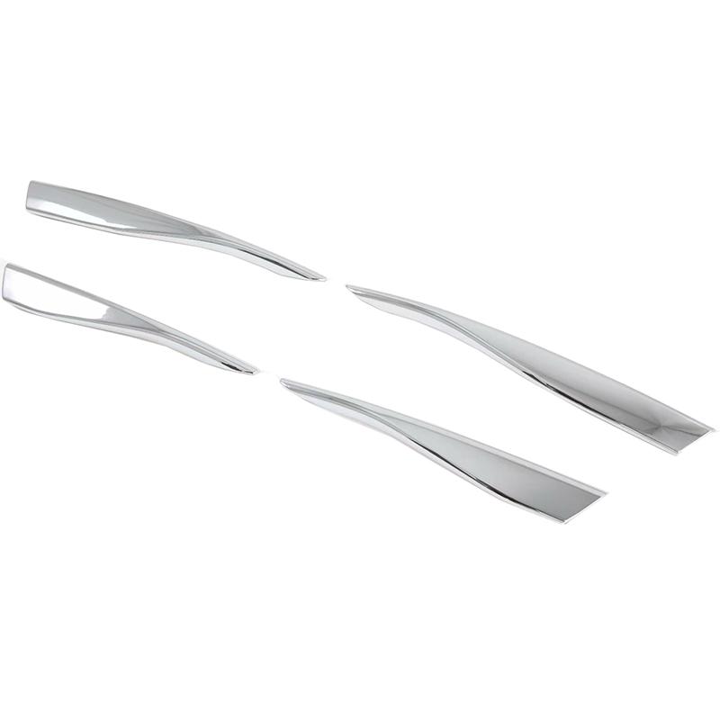 For Volkswagen Golf 8 MK8 ABS Chrome Eyelid Eyebrow Cover Fog Light Lamp Grill Frame Panel Cover Bezel Trim Styling