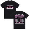 Lil Tecca Dopamne The Experience Tour 2025 Новая футболка Мужская Женская Ретро Эстетическая Одежда Футболки Повседневные Хлопковые Оверсайз Футболки