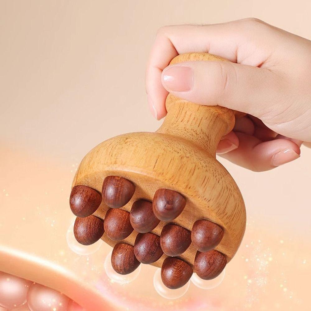 Устранение локального жира Деревянный Гриб Массажер Антицеллюлитный Акупунктурный Меридиан Щетка Женщины/Мужчины