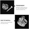 20Pcs Glass Clips Reliable Professional for Glass Acrylic Wood Panels Mirror Holder Clips Cabinet Wardrobe Door Fixing Screws