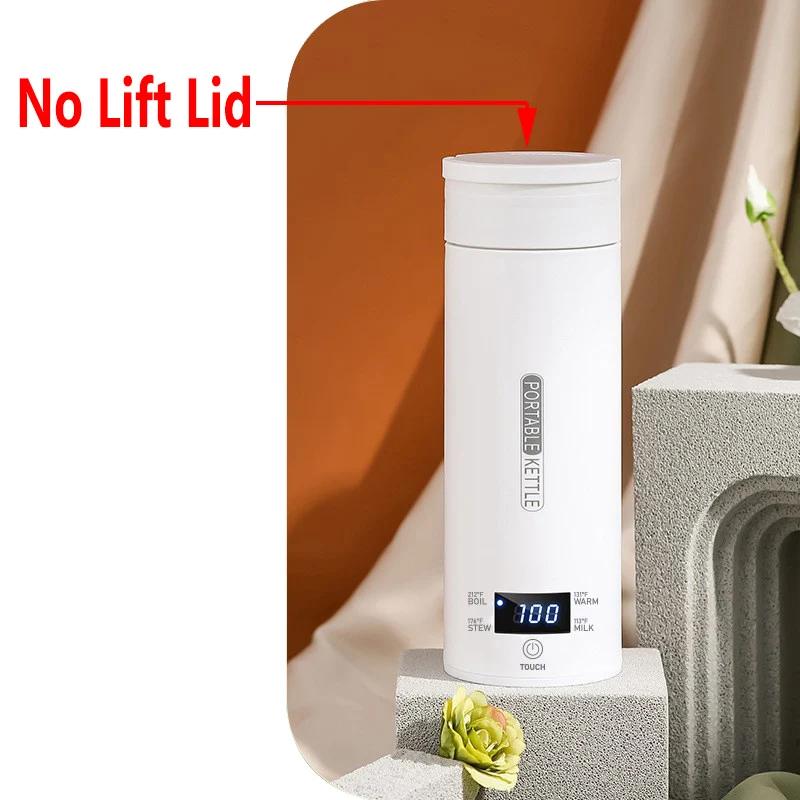 110 В 220 В интеллектуальный цифровой дисплей электрический термос для кипячения воды бутылка для путешествий портативный нагревательный чайник герметичная термокружка