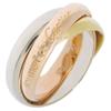 Trinity Ring K18 Gold (YGxPGxWG) #6.0(US Size) 7.6g Women Used