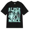 Alpha Male Funny Wolf Graphic T-shirts Men Women Fashion Design Short Sleeve Print T-shirts Cotton Casual Oversized Male T Shirt