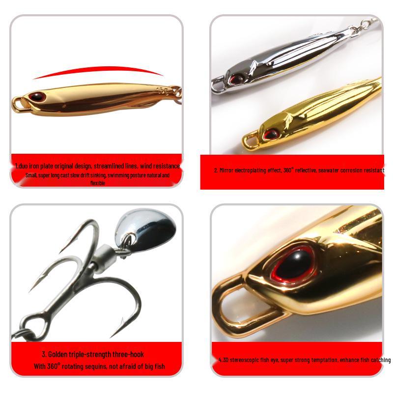 Lexin Mackerel Spinner: Silver Long-Cast Iron Plate for Fast Retrieve Sea Fishing.