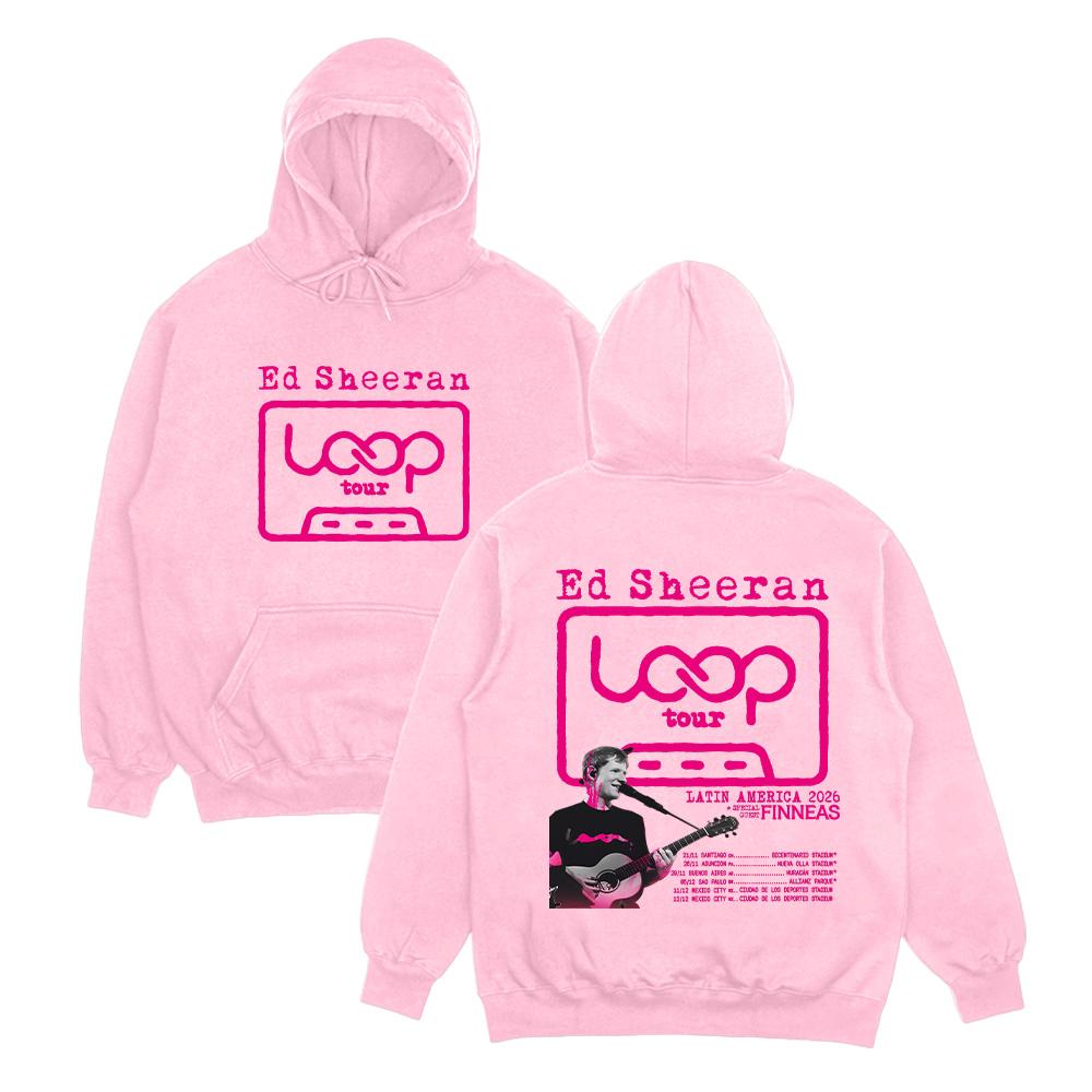 Ed Sheeran Loop Tour LATIN AMERICA 2026 Hoodies Graphic Sweatshirts Men Fashion Women Casual Clothing Fall Streetwear