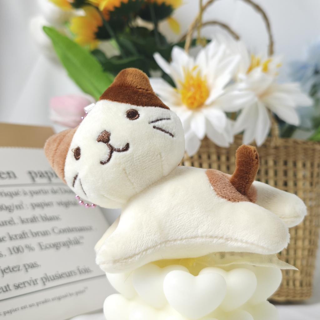 Cat Plush Doll, Kitten Doll Backpack Pendant Pet Doll Machine Doll