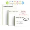 50 Transparent Sticky Notes for Students - Reusable and Perfect for Bookmarks