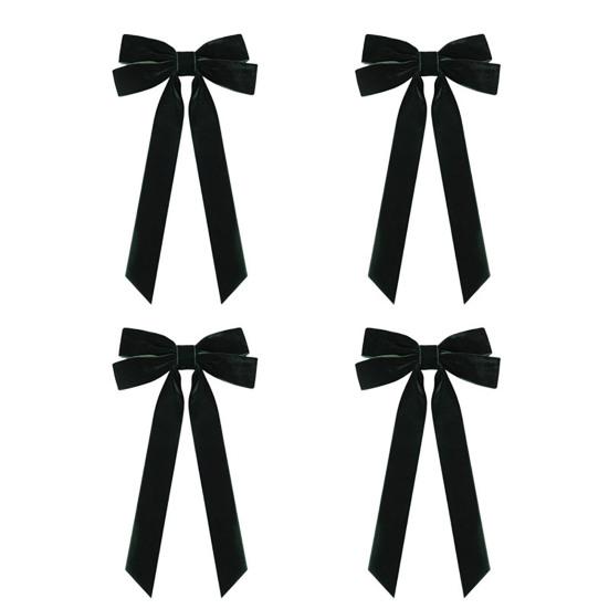Yousheng 4 шт. рождественские бархатные банты из ленты подарки гирлянды окна двери стены лестницы банты украшения ручной работы украшения