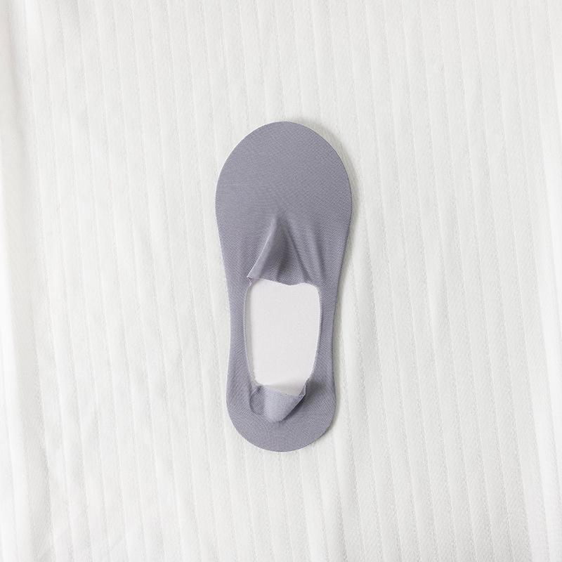 Женские ультратонкие низкие невидимые хлопковые носки с силиконовой противоскользящей вставкой для туфель на высоком каблуке