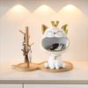 Key Storage Resin Fortune Cat Statue Resin Desktop Ornament  Birthday Gift