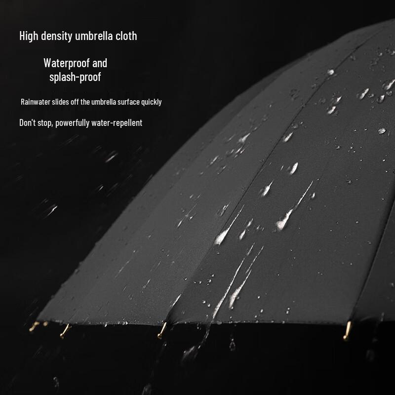 Сверхпрочный ветрозащитный зонт с 24 спицами и длинной ручкой