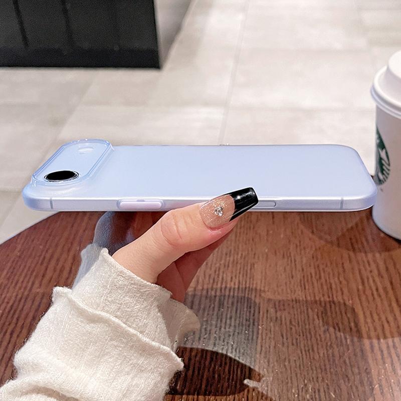 0,45 мм Ультратонкий Матовый Мягкий Силиконовый Чехол Для iPhone Air 17 16 15 14 Pro Max Plus 16E Конфетный Цвет Полупрозрачный Тонкий Прозрачный Корпус