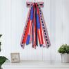 Patriotic Wreath Sash for Front Door Red White Blue Star Wreath Sash Ribbon Accessories for 4th of July Memorial Day Yard Porch Decor