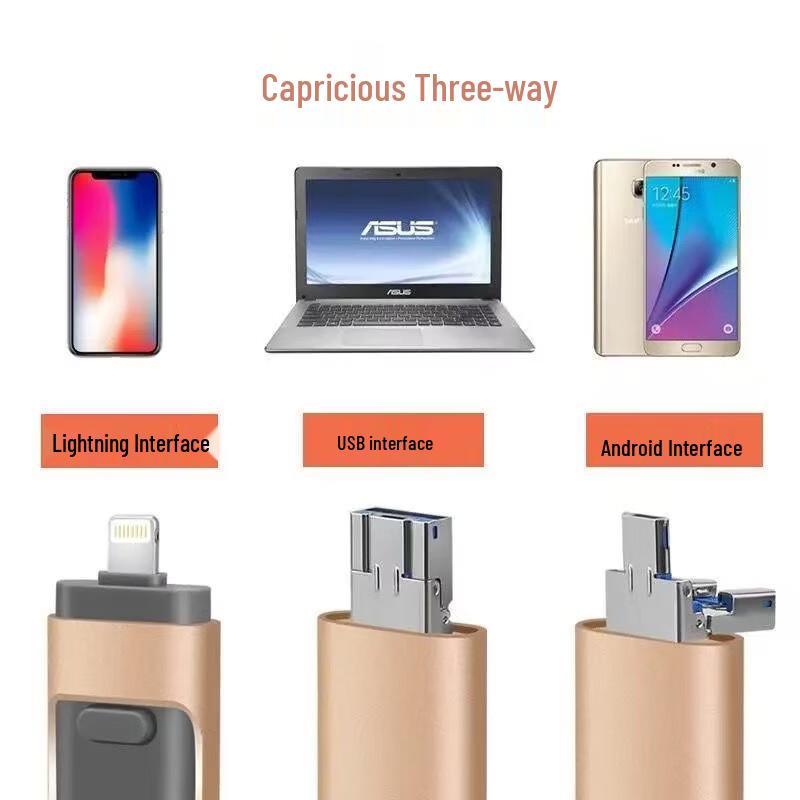 OLOEY Универсальный USB-накопитель 4-в-1 для мобильного телефона