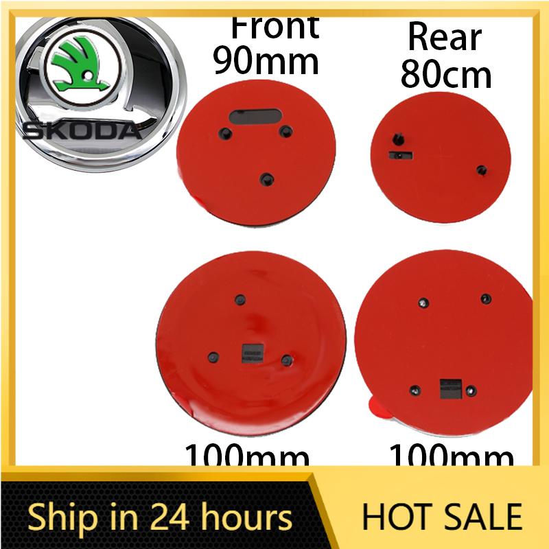 2026 Hot For SKODA 8cm 9cm 10cm Emblem Car Front Hood Badge Rear Trunk Sticker For Skoda S Skoda Kodiaq Fabia Kamiq Karoq Octavi hbkm45