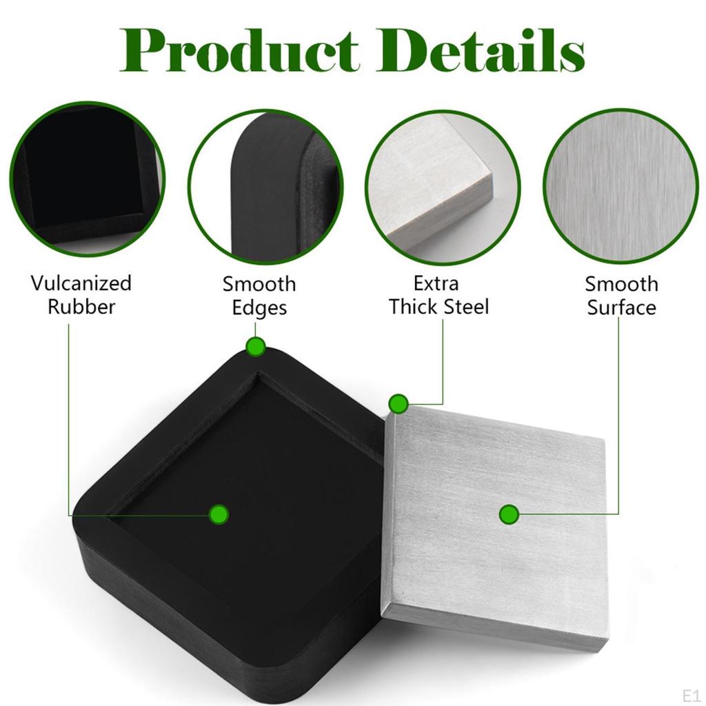 Стальной подставка 4 дюйма из прочной резины для изготовления ювелирных изделий Рабочая поверхность из твердого металла