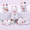 5/6Pcs Japanese Ceramic Lucky Cat Chopsticks Holder Chopsticks Pillow El Restaurant Chopsticks Holder Pen Holder Table Decor