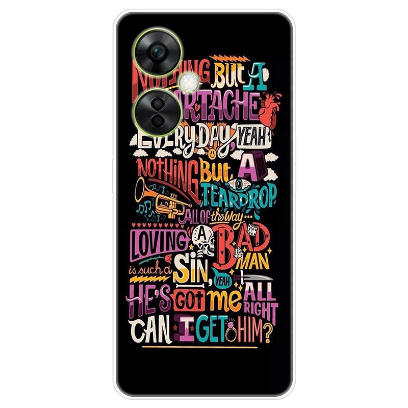 Для OnePlus Nord CE 3 CE3 Lite чехол Мягкая силиконовая задняя крышка Мультяшный чехол для телефона Модный