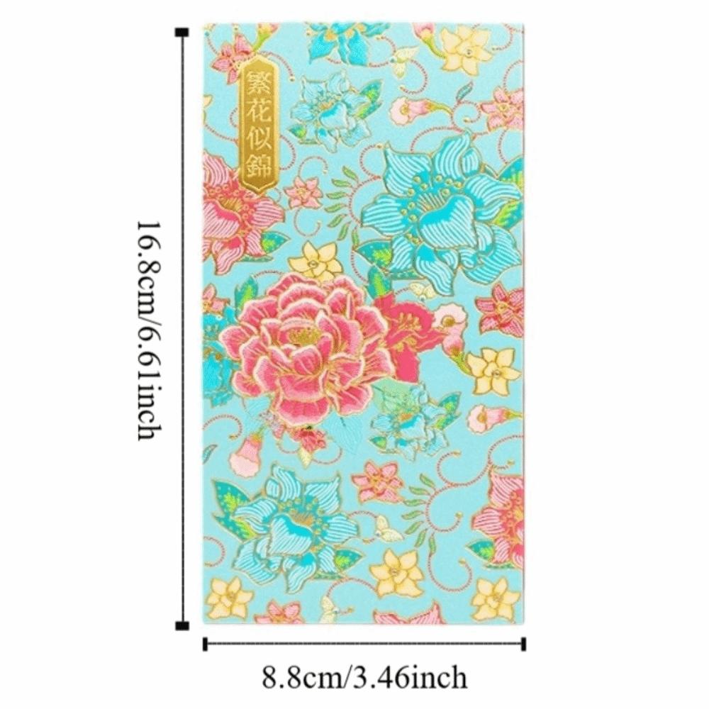 6pcs Chinese Style New Year Money Envelope Gold Stamping Lucky Red Pockets  Gift Bag