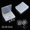 25/36 Grid Home Tools Case Plastic Spools Storage Box Sewing Thread Set Thread Bobbin Empty Bobbins
