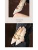 BEIJIANI Sheepskin Seashell High Heel Pointed Toe Stilettos - Bridesmaid & Wedding Dress Shoes