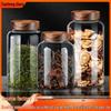 Большая стеклянная банка для хранения с крышкой из акации для сушеной мандариновой цедры, чая, зерновых и маринования.
