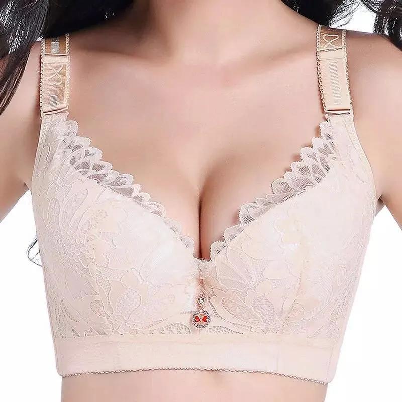 Нижнее белье большого размера, женский бюстгальтер с тонкими секциями, пятибортный бюстгальтер для груди, бюстгальтер с чашкой CDE