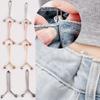 1pc Tighten Waist Buckle U-shaped Adjustable Snap Button Jeans Buttons No Trace Detachable Pants Clips Clothing Accessories Tool