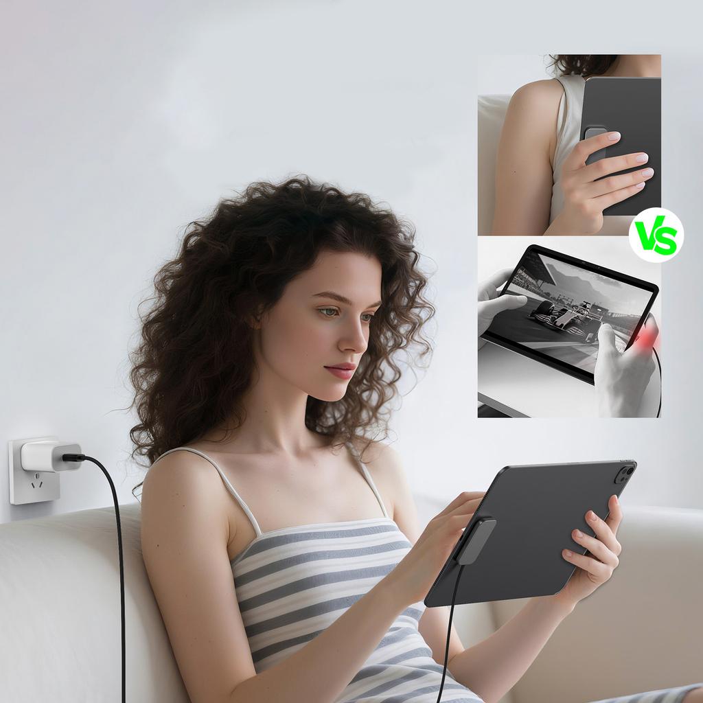 Для iPad Pro 13"/11"/12.9"/10.9" Магнитное Быстрое Зарядное Устройство Smart Connector Зарядное Устройство Беспроводная Зарядная Платформа Зарядное Устройство с Кабелем USB-C