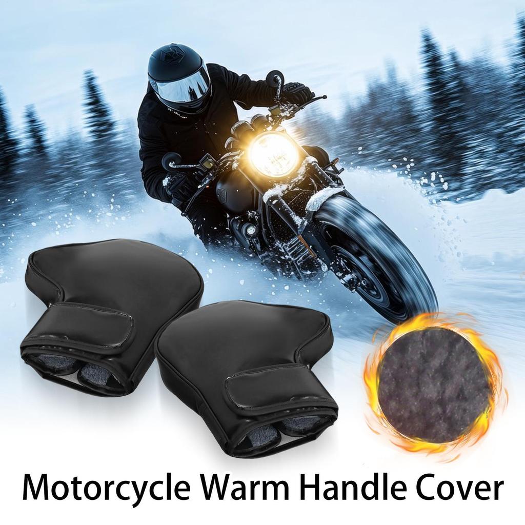 Bike Handlebar Mittens Warm Handlebar Covers Cycling Grip Warm Protector for Motorcycle Dirtbike Scooter Bike Snowmobile Winter
