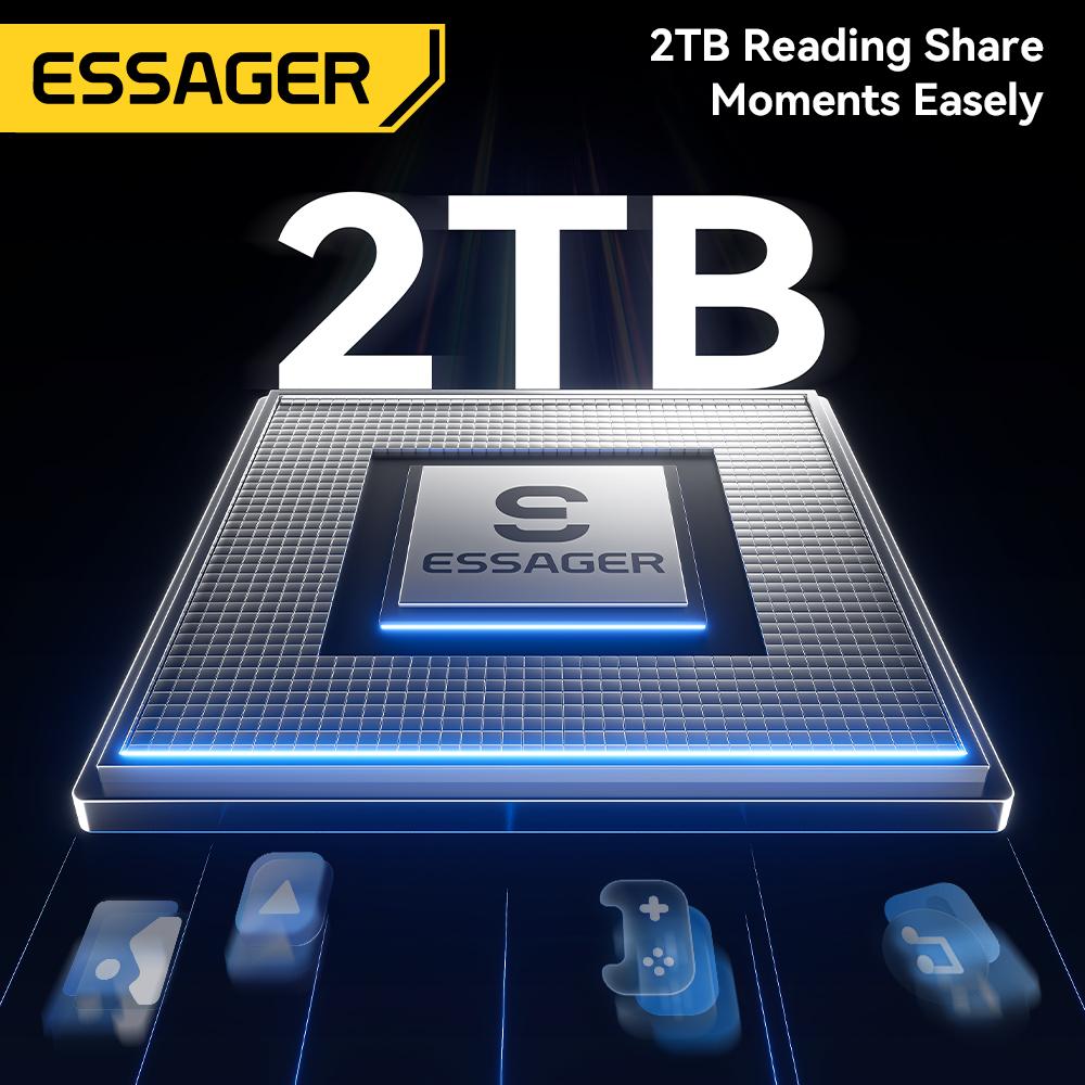 Essager Устройство чтения карт 2-в-1 Адаптер USB Type-A Type-C для SD TF карт памяти для телефона ПК Ноутбука Аксессуары USB 3.0 2.0 Адаптер SD-карты