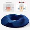 Memory Foam Breathable Cushion for Office Chair and Car - Relieves Long Sitting Discomfort