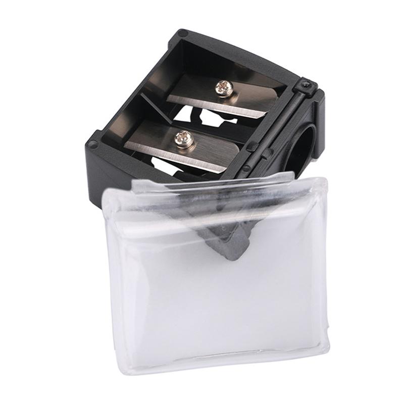 Double Holes Lipstick Pencil Sharpener For Eyebrow Lip Liner Eyeliner Pencil
