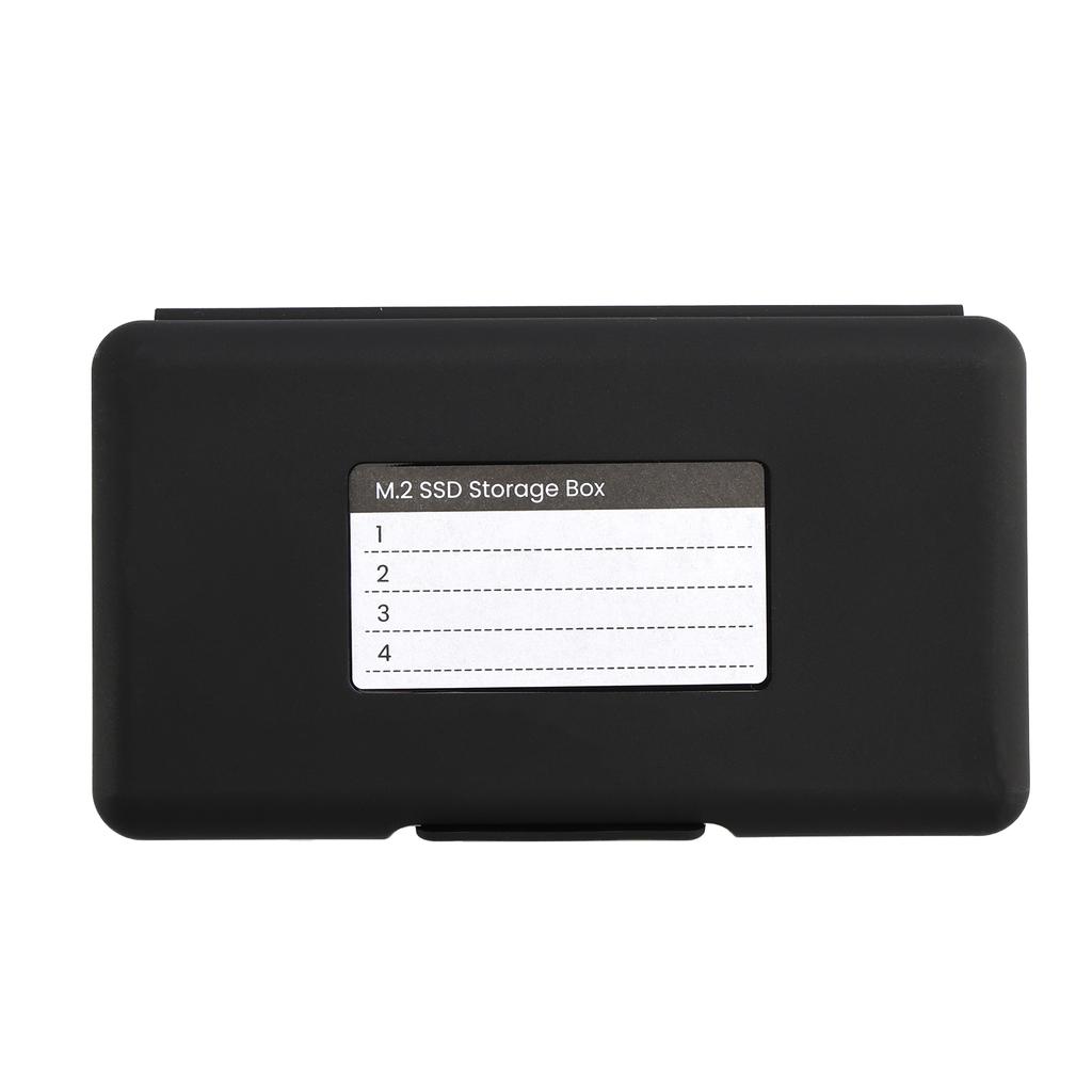 M2 Hard Drive Protection Box Storage Box Solid State Drive Box Shockproof Black
