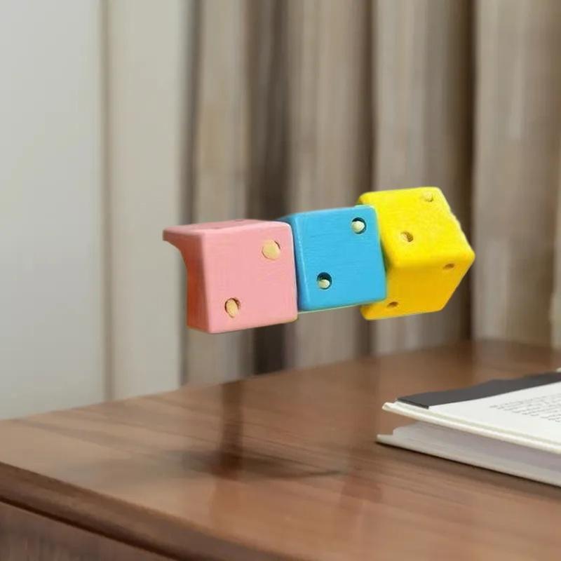 Игрушки для хомяка Fun Cube из массива дерева, принадлежности для стачивания зубов, игрушечные аксессуары для золотистого хомячка, шиншиллы, морской свинки