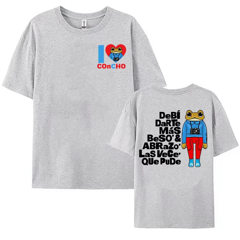 Я люблю Concho DTMF Печать Футболка Bad Bunny Debí Tirar Más Fotos Футболки 2025 Альбом Графическая Модная Футболка Женская Одежда