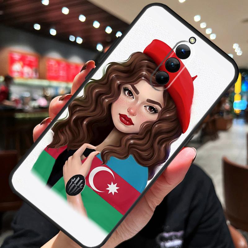 Azerbaijan Flag Girl Case For ZTE Nubia Red Magic 11 10 8 9 8S 9S 10S Pro Plus 10 Air 5G 6R 6 7 6S 7S Pro Cover