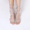 Цветочные Тюль Носки Дышащие Длинные Носки Сексуальные Кружевные Носки Женские