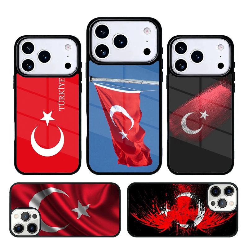 Турция турецкий флаг мягкий чехол для телефона для iPhone 17 AIR 16 Pro Max 15 14 Pro 11 12 13 противоударный силиконовый чехол